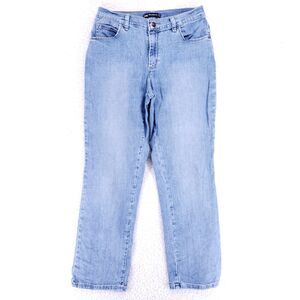 Lee Jean Denim Cotton Women SZ 4 Blue Straight Stretch VTG Mid Rise Classic Fit